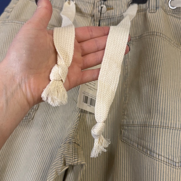 Miou Muse Striped Cotton Denim Pants Size Medium NWT - Picture 7 of 10